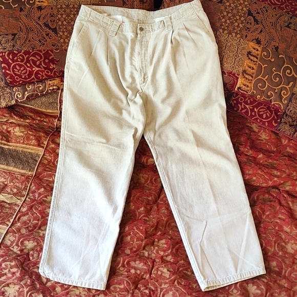 Other - VINTAGE slacks 100% linen 36x29